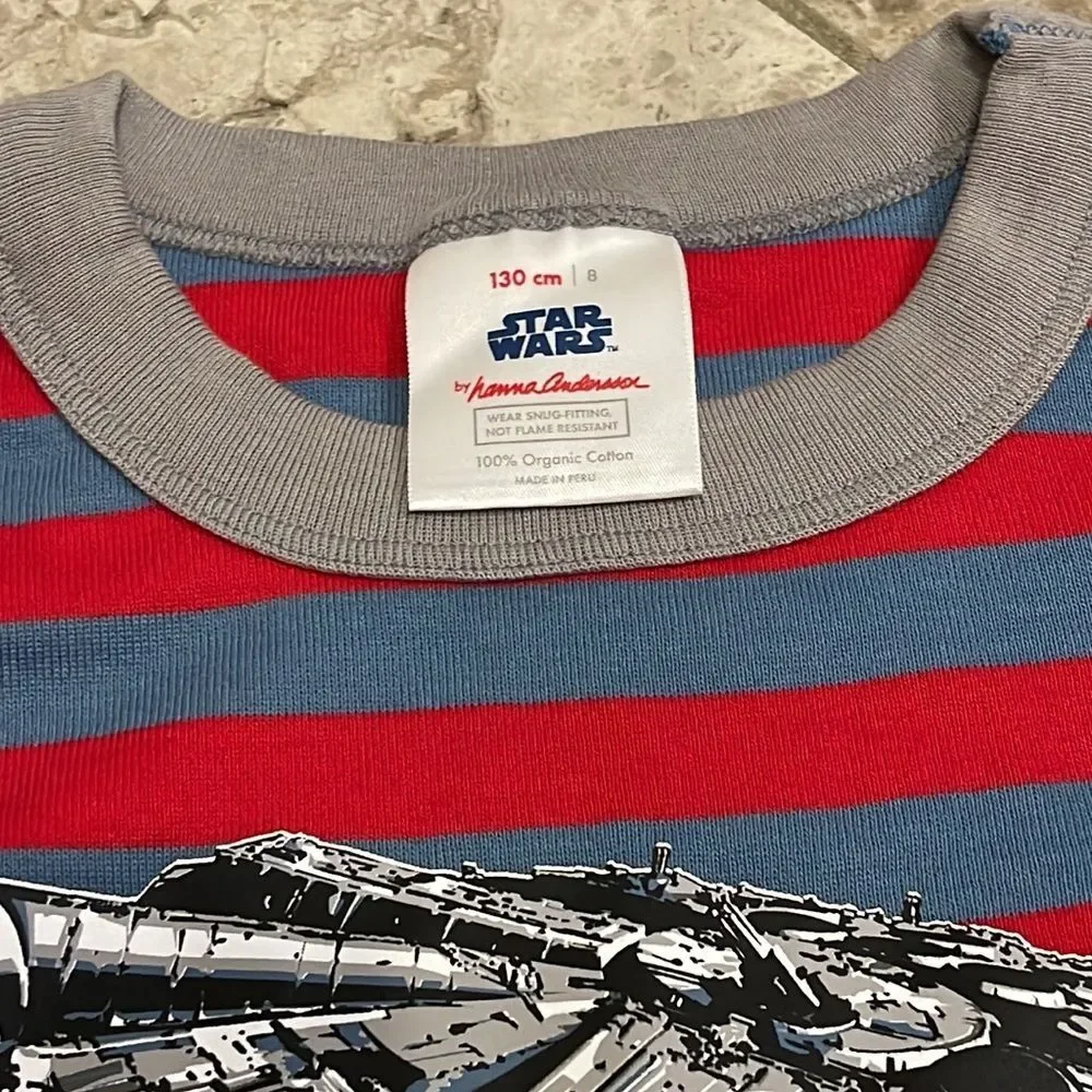 Hanna Andersson Disney Star Wars Stripe Long John Pajamas PJ Top 130